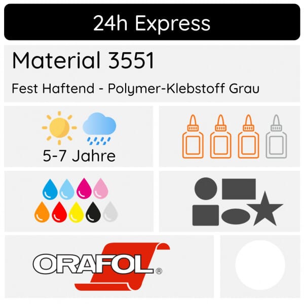 Folienaufkleber - Expressversand - Premium Aufkleber