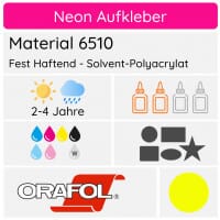 Neonfolie Farbmuster ORACAL 6510 fluoreszierend