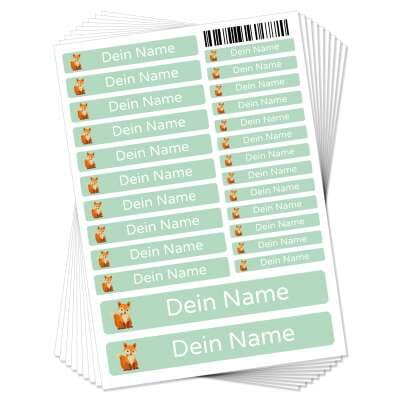 100 Namensetiketten Für Schule - Selbstklebende Aufkleber Für Schulsachen