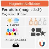 Aufkleber Magnetfolie / Ferrofolie (magnetisch)