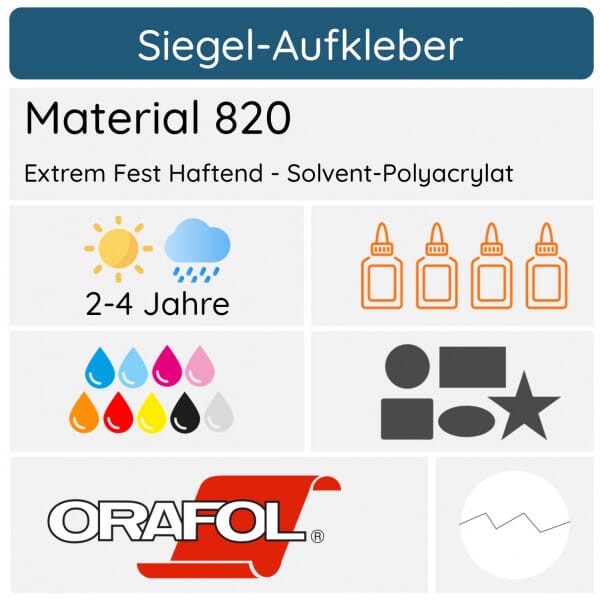 Safety Vinyl - Spezial PVC Folie (5 Jahre) Sicherheitsfolie / Dokumentenfolie