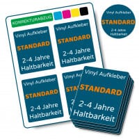 Folienaufkleber - Vinyl Aufkleber Standard