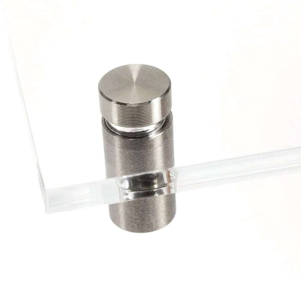 4 Stück Edelstahl Abstandshalter 10 x 15 mm schraubbar ...