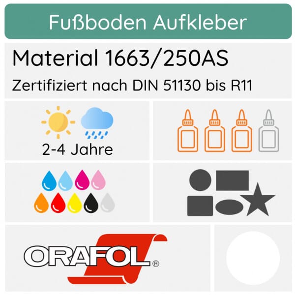 Fußbodenaufkleber – Floor Graphics Vinyl