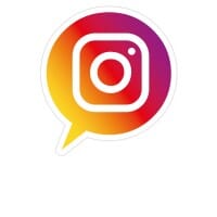 Social-Media Aufkleber Instagram - Set (3 Bögen / 84 Stück - 200x300 mm)